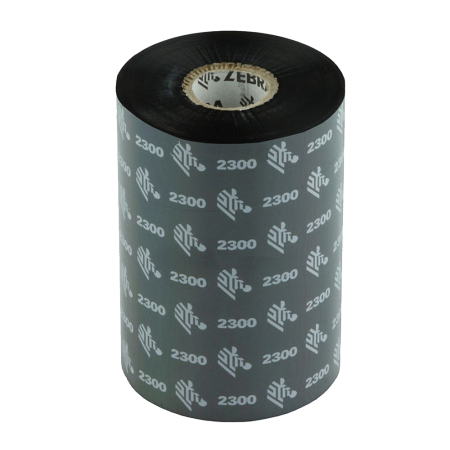 Красящая лента (Риббон) Zebra 2300 Wax (131mm x 900m, wax, втулка 1