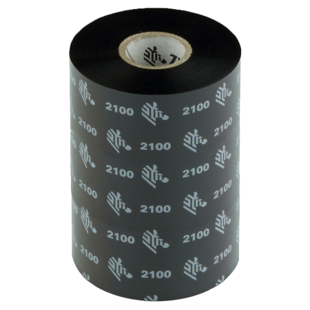 Красящая лента (Риббон) Zebra 2100 Wax (80mm x 450m, wax, втулка 1